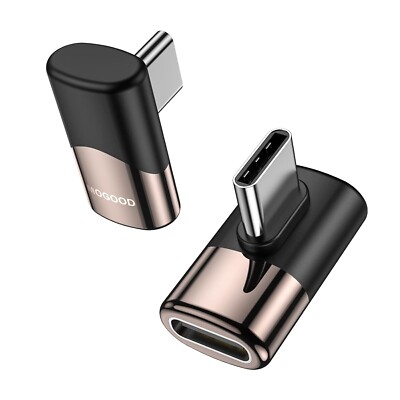 MOGOOD 90 Grad USB C Recht Winkel Adapter USB C Stecker zu C Buchse Extender USB