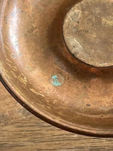 Vintage One Penny Coin From 1901 - Brass / Copper Pin Tray Dish Ashtray? 3.5” - Picture 15 of 16