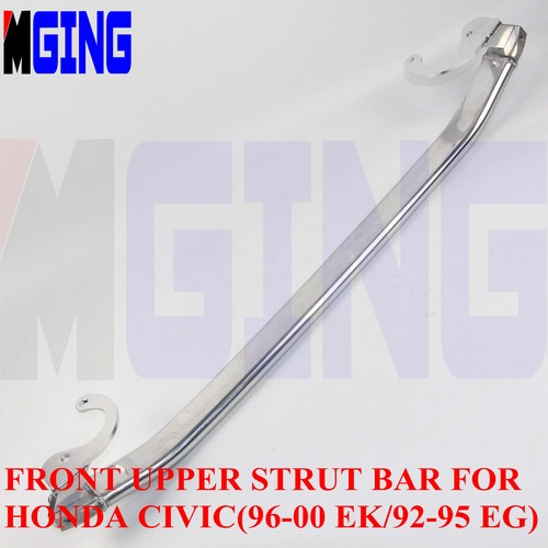 For Honda Civic 96-00 Ek 92-95 EG Auto Front Upper Strut Tower Brace Bar Silver