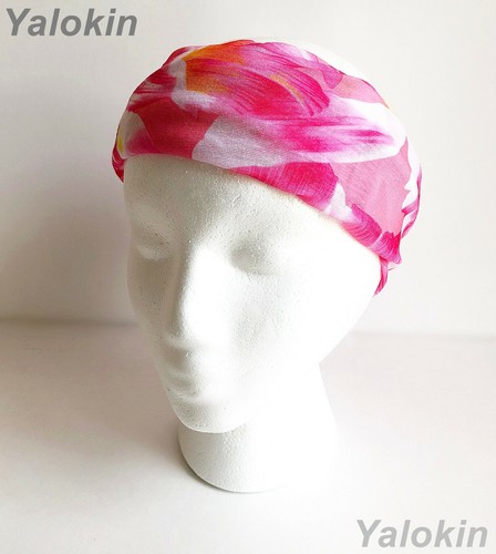 6pcs Pink Flower Scarves Family Pack Elastic Print Gaiter Bandana Balaclava N49 - Picture 5 of 8