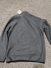 Eddie Bauer Men’s Gray Fleece Knit Mock Neck Snap Pullover Sweater Pockets S — photo 3