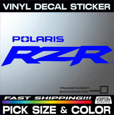 Polaris RZR Vinyl Decal Sticker Truck Side By 4x4 Car Garage Many Sizes ...