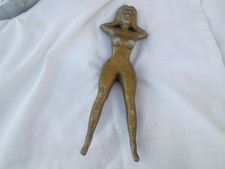 De colección Metal Fundido Desnudo Dama Travieso Nellie Estilo Vaquero Bota Jack/Tope de Puerta