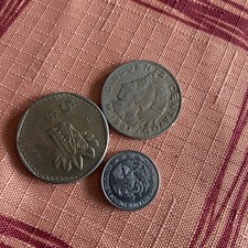 1981 5 Pesos,  Mexico 1981, 2023 50 Centavos- 3 Coins