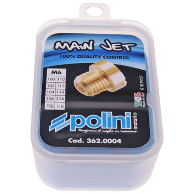 HD Main Jet Dellorto Polini Hauptdüsen Set M6 100-118, 10 verschiedene Größen LJ