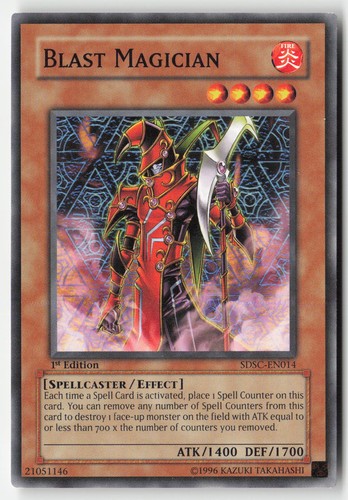 Blast Magician [1st Edition] SDSC-EN014 YuGiOh Structure Deck: Spellcaster's Command card