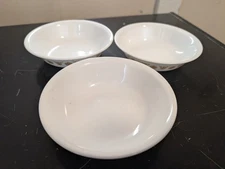 Vintage Corelle Corning Set Of THREE Small Berry Dessert Bowls In BUTTERFLY GOLD