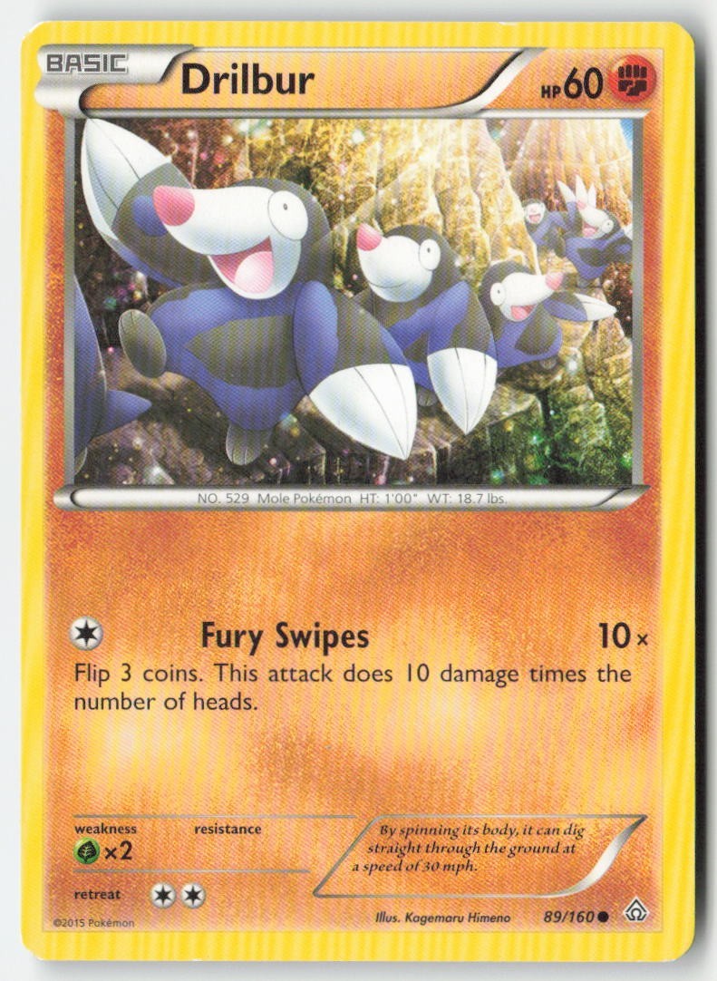 Drilbur 89/160 Common MP Regular - Primal Clash
