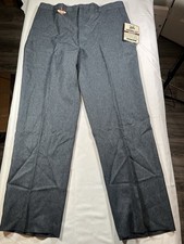 Sears Roebuck Vintage Flexslax Gray Pants Polyester Mens 36x29 Made In USA NEW