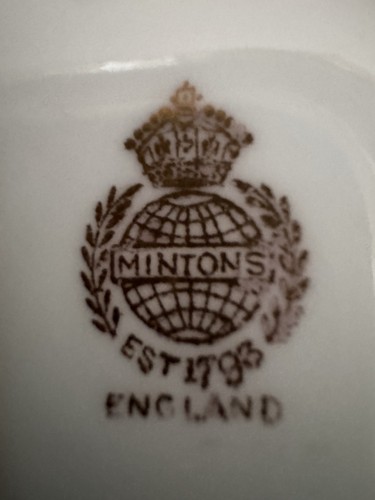 Morton’s China Cobalt Blue Gilded Tea Cup Saucer Flowers SET OF 7!, ENGLAND - Picture 4 of 18