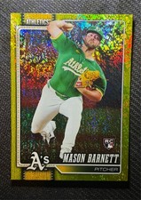 2026 Topps Series 1 Mason Barnett #273 RC Yellow SandGlitter 27/399 Oakland A's
