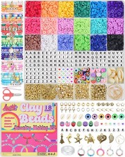 LovelyMoon Clay Beads Bracelet Making Kit 18 Colors 5000pcs Friendship Jewelry f