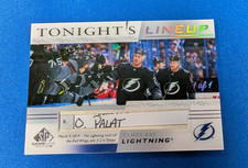 2020-21 Upper Deck SP Game Used Ondrej Palat Tonight's Lineup 1/1 Tampa Bay