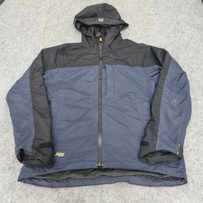 Snickers Jacket Mens Medium Blue 1303 AllroundWork Waterproof Shell Rain Coat