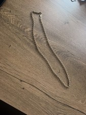 SOLID 9CT YELLOW GOLD SOLID ROUND BELCHER LINK CHAIN NECKLET - 26.5 INCHES