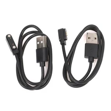 60CM Universal Smart Watch USB Charger Cable Magnetic 2/4 Pin Charging Cord