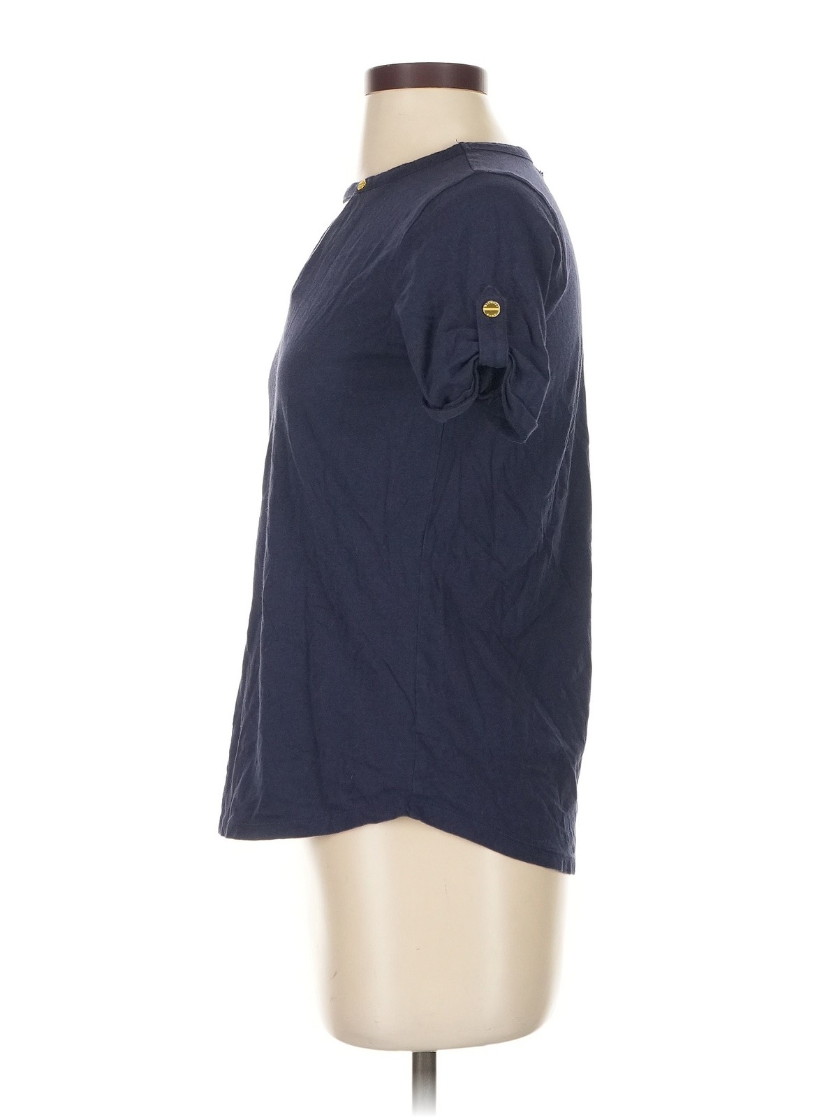 MICHAEL Michael Kors Women Blue Short Sleeve Top S thumbnail 4