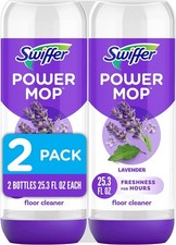Swiffer Power Mop Refill Solution, Floor Cleaner for 25.35 Fl Oz Pack of 2 