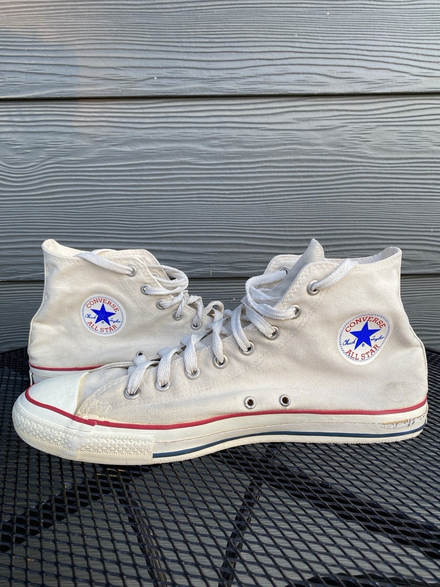 80s CONVERSE ALL STAR HI 当て布 US 8.5 USA Vintage 80s RARE Made in Korea Converse Chuck Taylor All Stars Hi