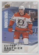 2024-25 Upper Deck UD Rookie Debut Blue 219/249 Cutter Gauthier #1 4wd