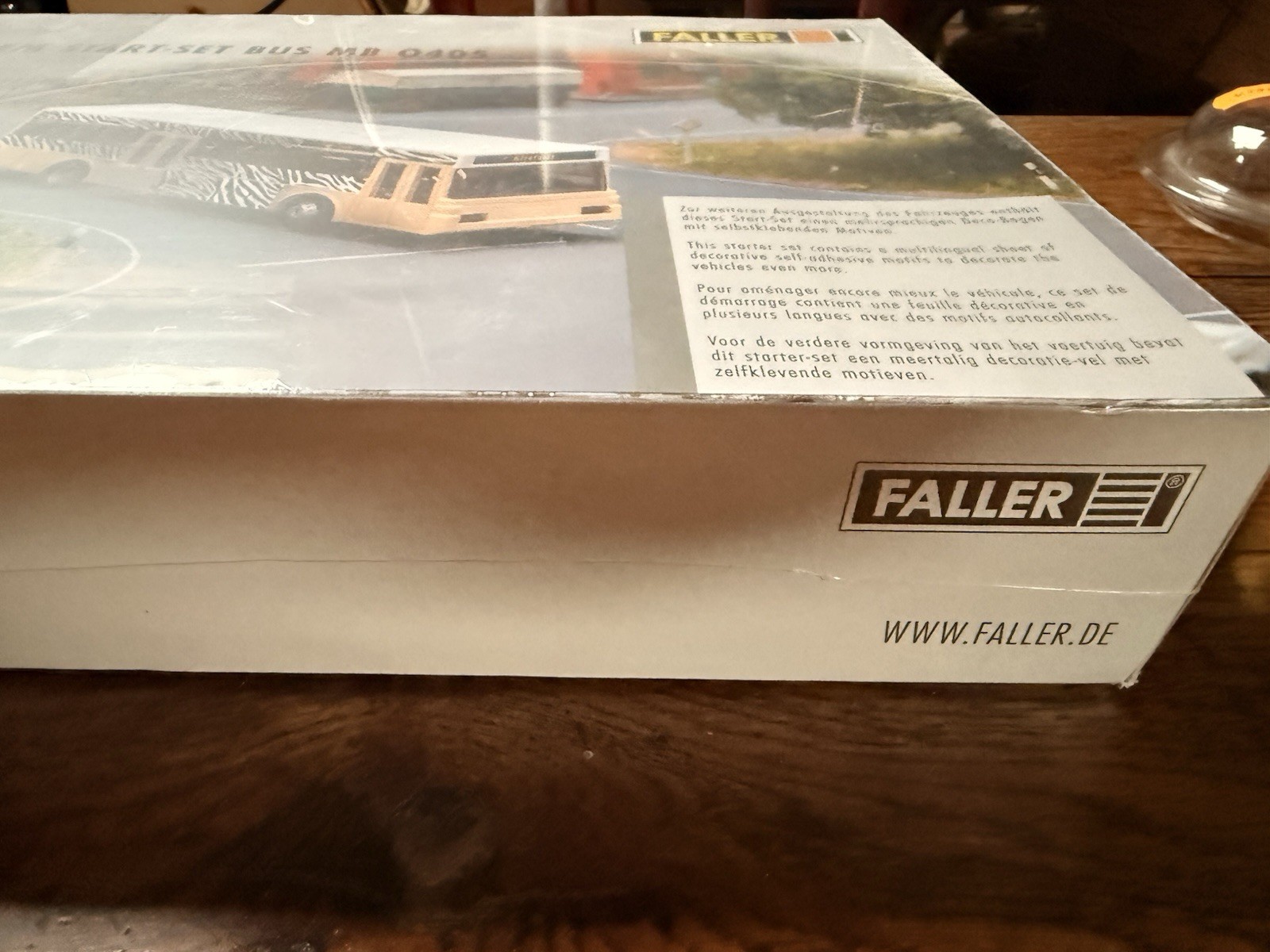 Coffret de départ Faller Car System HO avec bus Mercedes O405 miniature complet - 3
