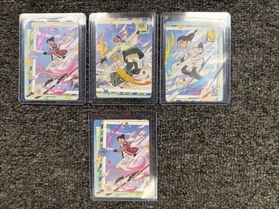 Naruto Kayou PU Card Lot (4) Tenten Rock Lee Neji Full Art Foil NRSA Set NM