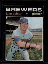 1971 Topps Baseball Semi-High Series 6 #604 John Gelnar, Vg/Ex, Brewers, A