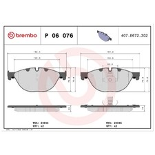 Satz Bremsbeläge Bremsklötze vorne für BMW 6-er F13 F12 Gran F06 7-er | 55884