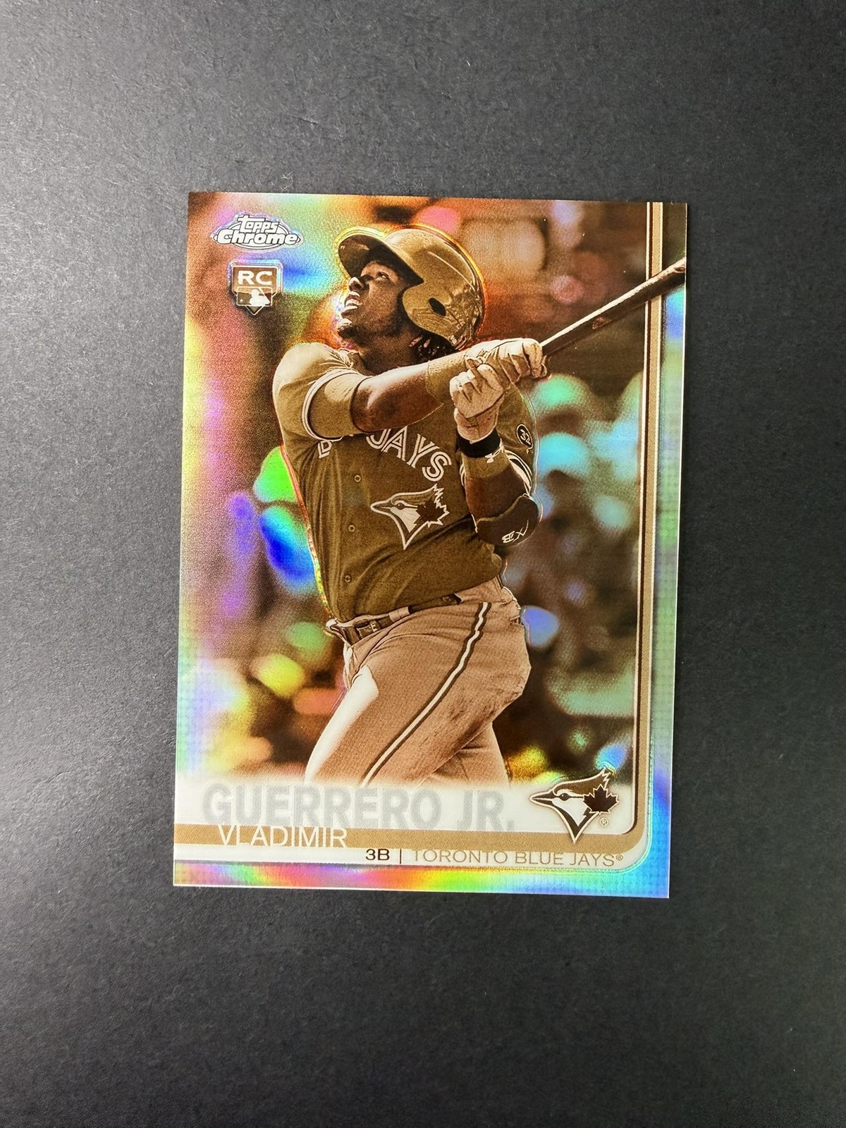 2019 Topps Chrome #201 Vladimir Guerrero Jr. Sepia Refractor RC