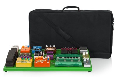 Gator GPB-XBAK Aluminum XL Pedalboard, 35'' x 17'' w/ Softcase, Screamer Green
