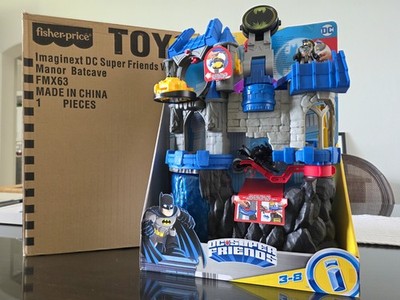 Imaginext DC Super Friends Wayne Manor Batcave Playset w/ Batman Figure & Access