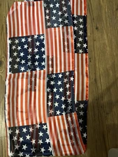 Silky Women's Red White Blue Stars & Stripes Patriotic Flag Scarf