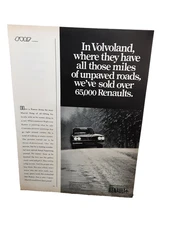 1969 Renault Vintage Car Ad Original Print Volvoland Classic Auto Advertising