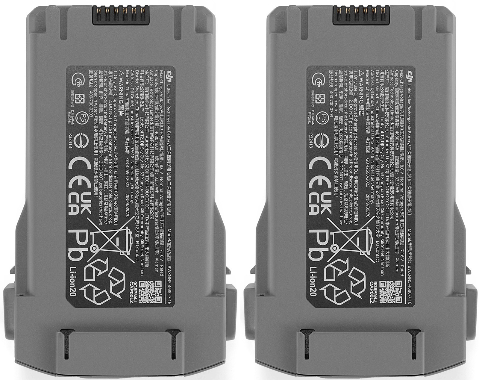 2PCS 100% Original DJI Mini 5 Pro Intelligent Flight Battery Plus