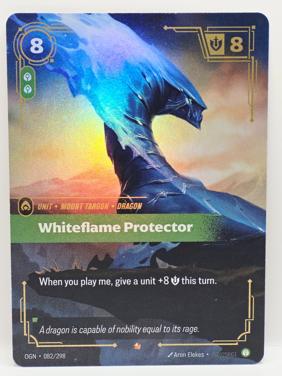 Whiteflame Protector 082/298 Epic Foil Riftbound Origins OGN Dragon English NM