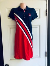 Tommy Hilfiger 1985 Collection Women Small Polo Dress Navy/Red Heritage Y2K