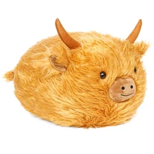 Fluffy Highland Cow Stuffed Animal 20 in - Giant Highland Cow Plush, Adorable...