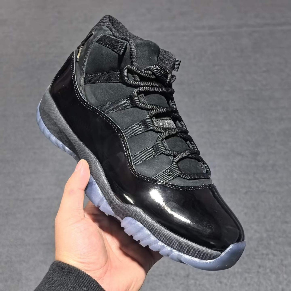 Nike Air Jordan 11 Retro Cap and Gown Black Patent Leather Men