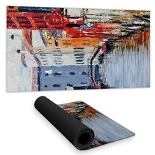 Begin Home Decor C1DM1531V0OQXY 16 x 32 in. Grand Canal Venice Boat Desk Mat ...