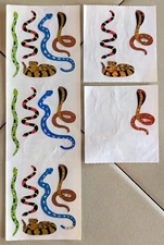 Vintage Lot (Incomplete Mods) SANDYLION Prismatic SNAKES Stickers
