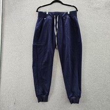 FIGS Women Scrub Pants M Blue Jogger PO 2277 25" Inseam