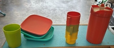 10 Pc. Tupperware Tuppertoys Mini Serve It Lunch ~ Partial Set - Play Kitchen