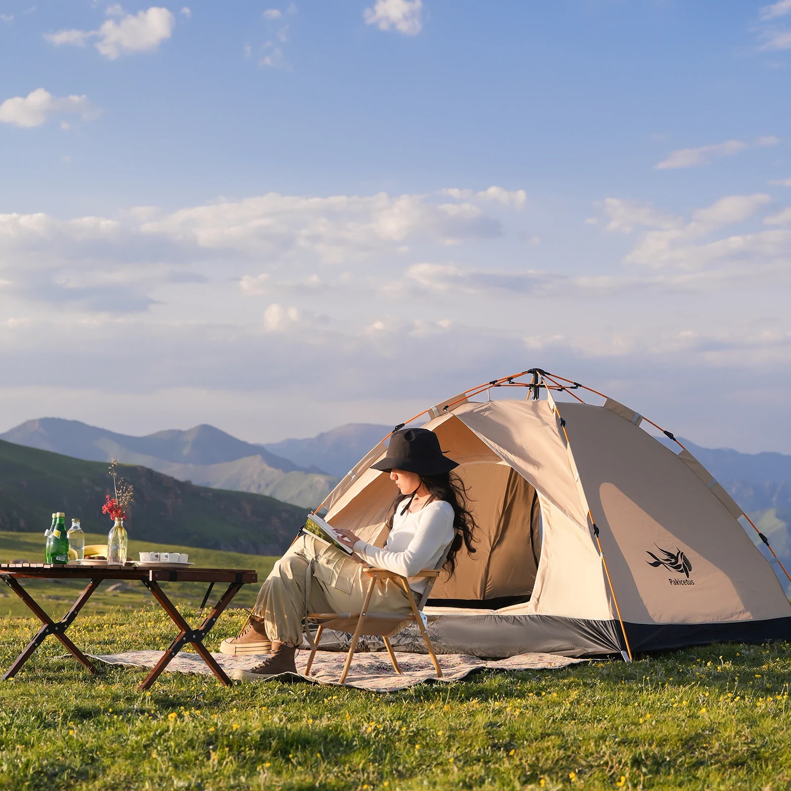 Tenda - Pop-up Pakicetus Campeggio Spiaggia Montaggio Istantaneo Impermeabile - Miniatura 9