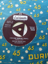 MARINO MARINI QUARTET - 'CIAO CIAO BAMBINA'  1959 DURIUM TRI 45 VG