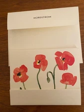 Beautiful NORDSTROM Flowers Gift Card Holder with Nordstrom Envelope NEW