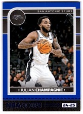 2024-25 Hoops #218 Julian Champagnie Blue