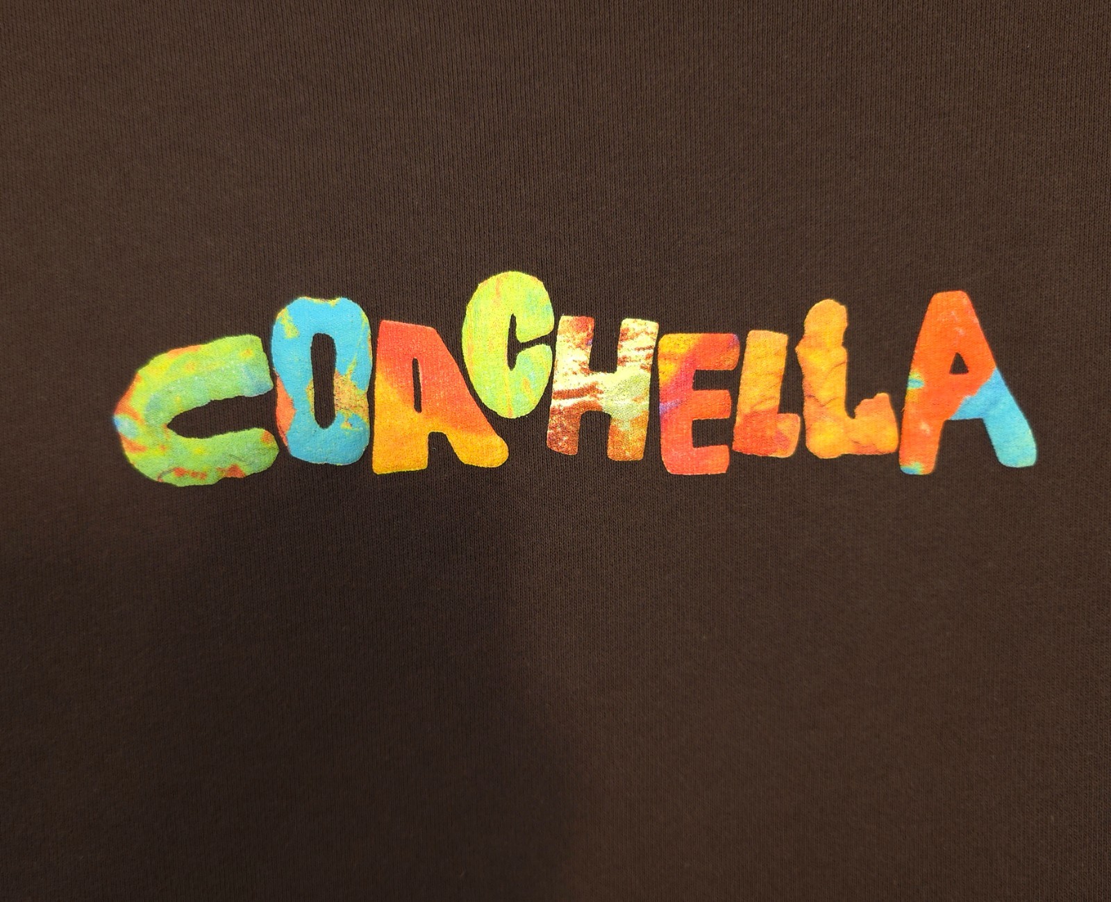 Coachella 2024 Hoodie Official Lineup Merch Brown Size S