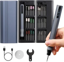 OFFNOVA Cordless Engraving Pen with 30 Bits, High-Speed Rotary Tool