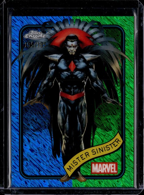 2025 Topps Chrome Marvel #155 Mister Sinister Blue & Green Shimmer