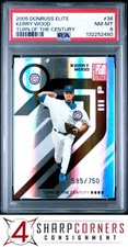 2005 DONRUSS ELITE TURN OF THE CENTURY #36 KERRY WOOD #/750 POP 1 PSA 8